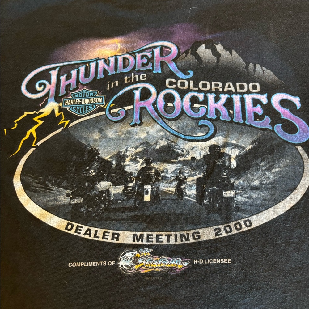 Harley-Davidson Vintage Denver Dealer‎ Meeting 2000 T-shirt Large
